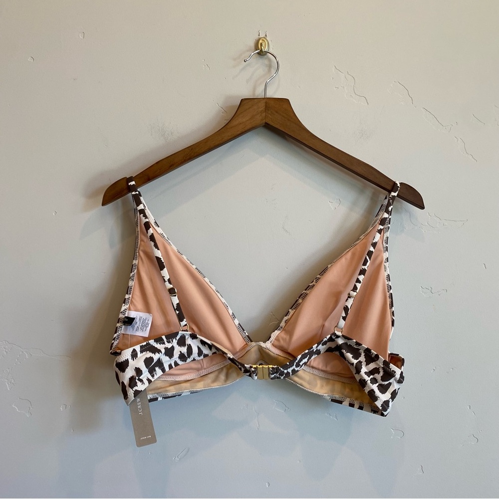 J.CREW Leopard Cheetah Print Bikini Top - Picture 4 of 7